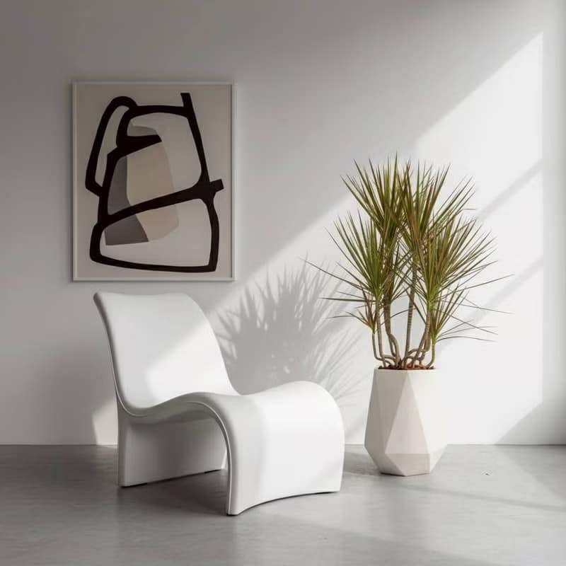 千年木 幾何白盆 落地盆栽 大盆栽 開幕送禮 喬遷禮物 植栽 辦公