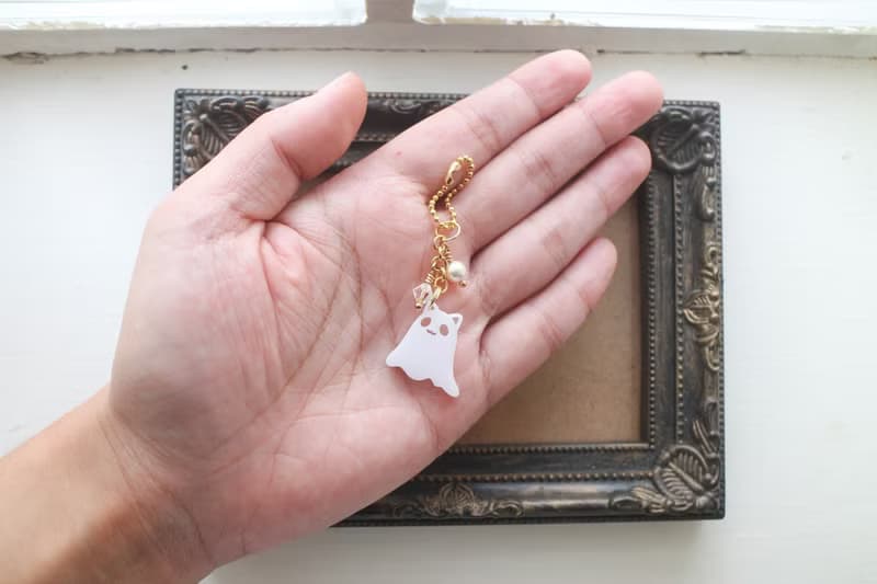 貓貓幽靈∣原創設計壓克力【吊飾】－萬聖節 鬼鬼