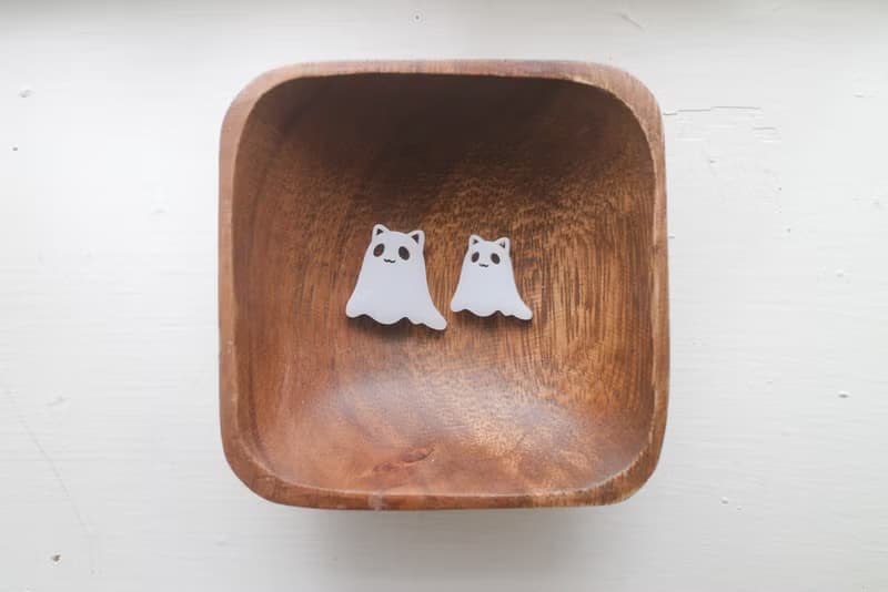 貓貓幽靈∣原創設計壓克力【吊飾】－萬聖節 鬼鬼