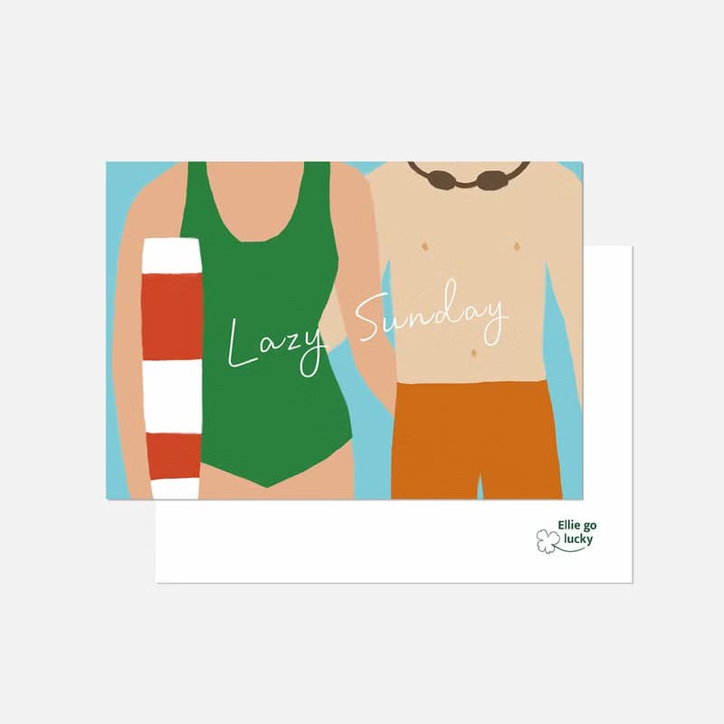 Illustration Postcard B-set 12 pieces