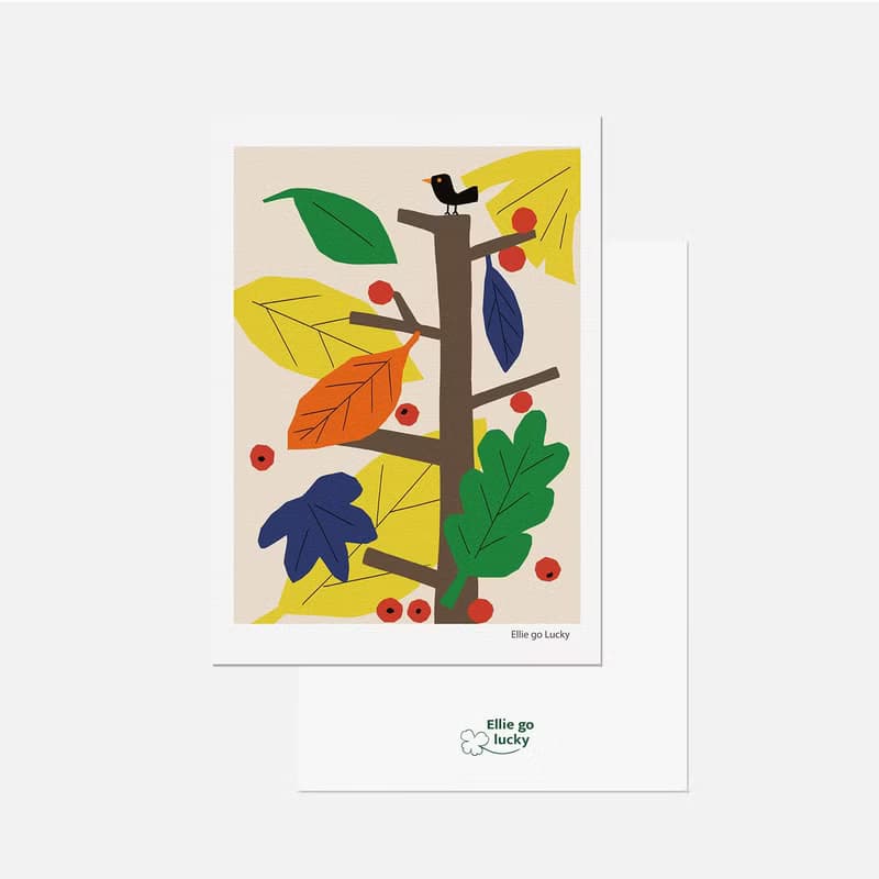 Illustration Postcard B-set 12 pieces
