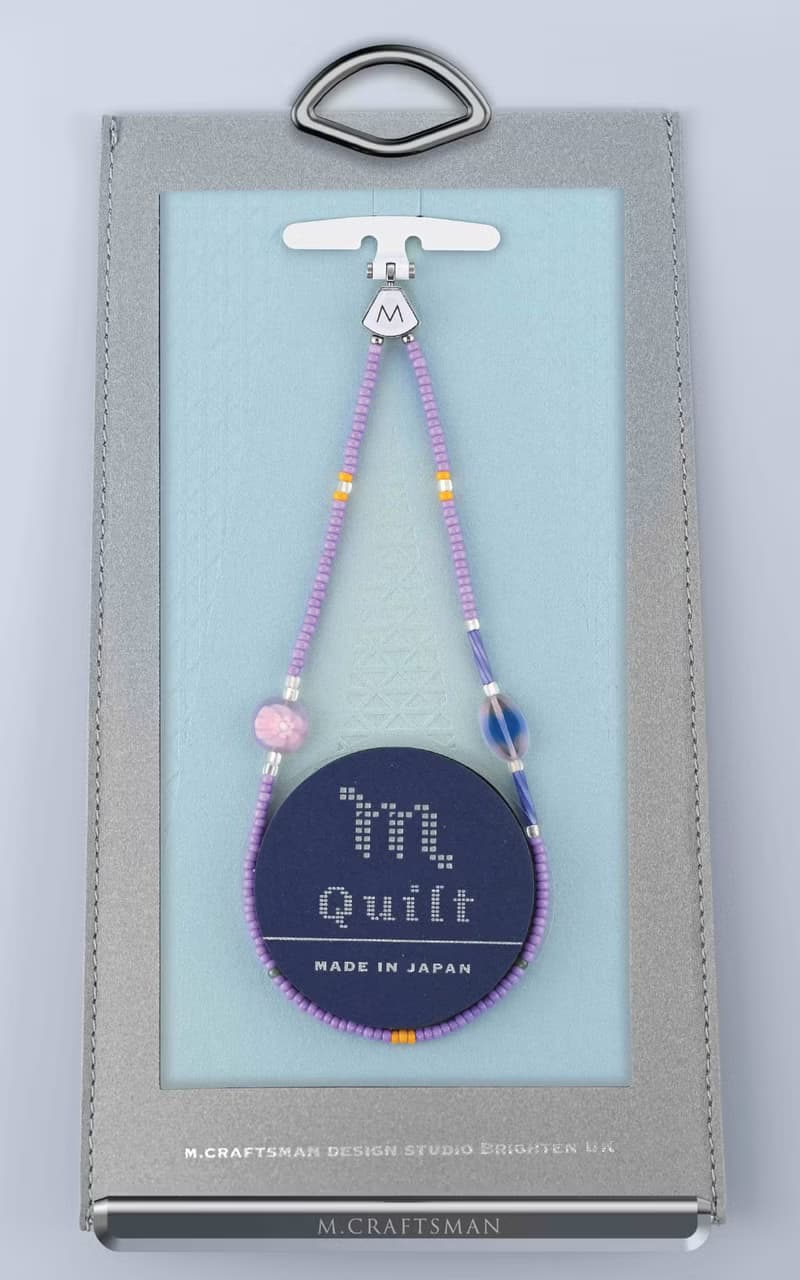 M.Beads 日本串珠手機手鏈 /手機鍊 /手機吊飾 Liliac