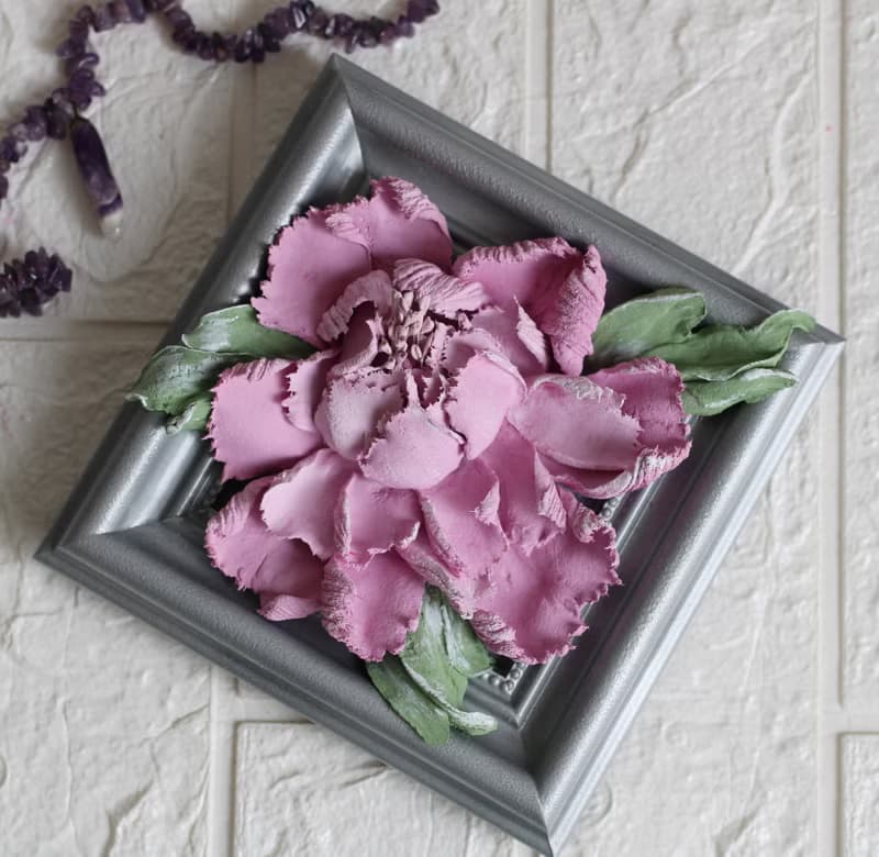 Small textured art, miniature painting, original gift for her