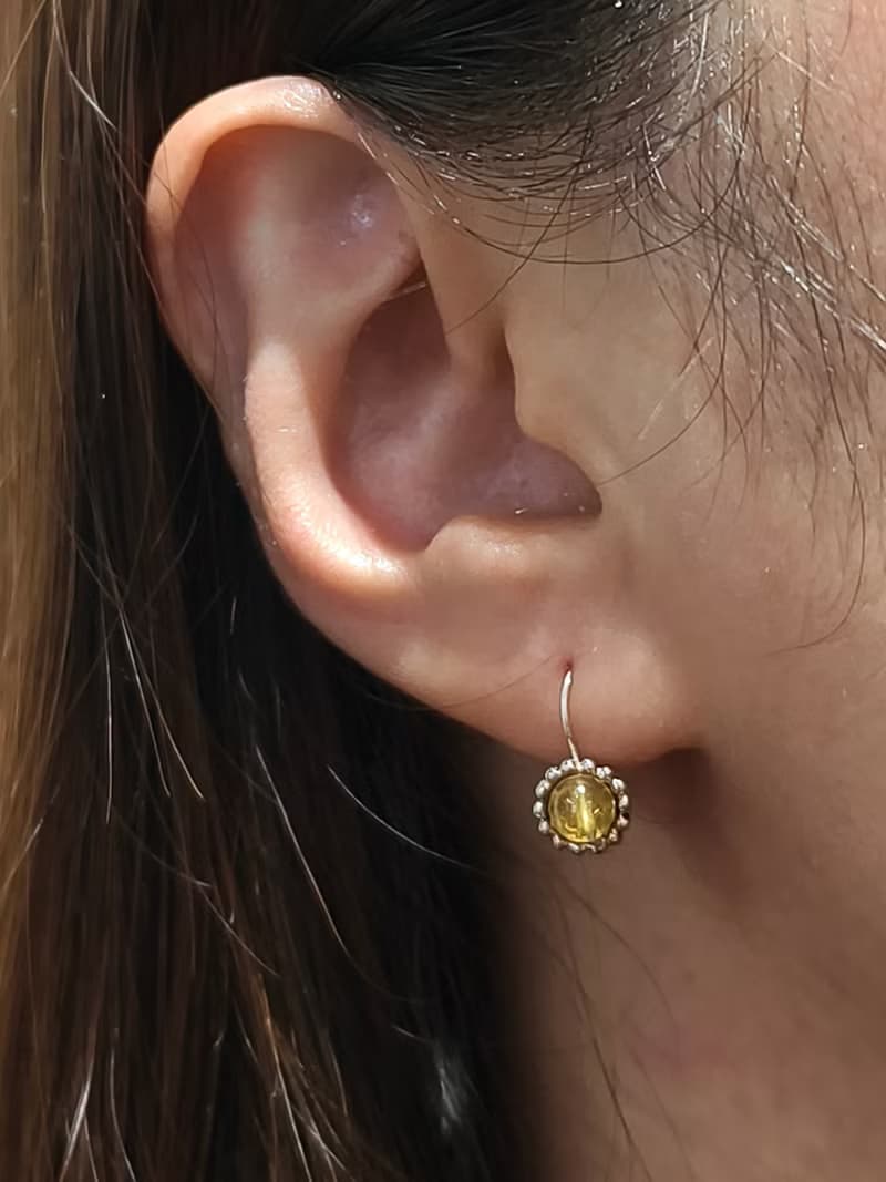 礦石永生小花束 | 精彩生活 // 多種寶石設計款純銀耳環 //