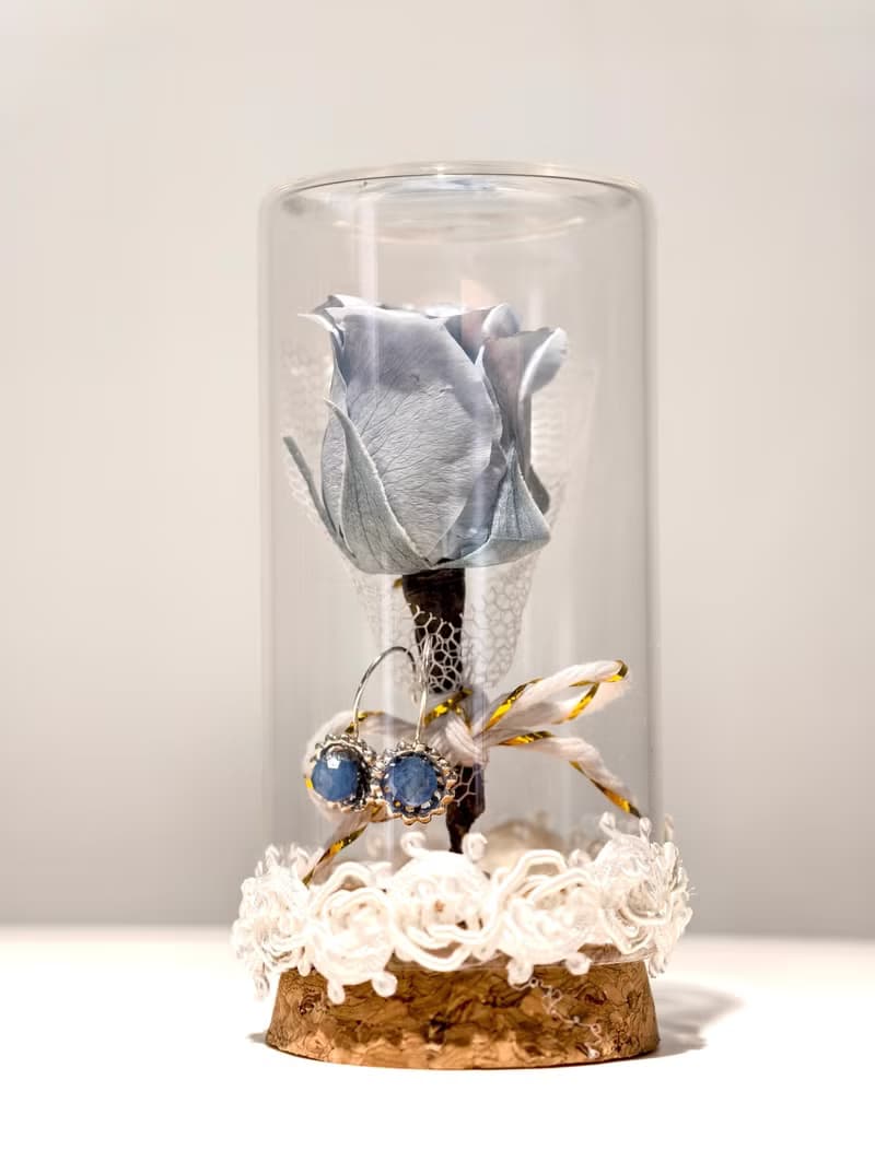 礦石永生小花束 | 精彩生活 // 多種寶石設計款純銀耳環 //