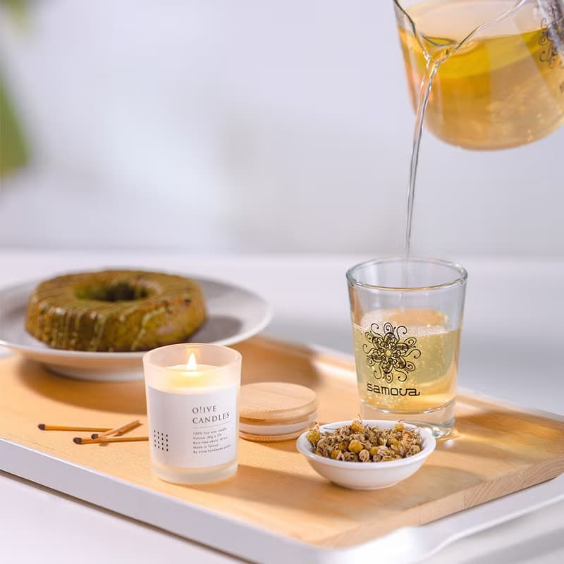 【 samova 】調情師 洋甘菊茶+甜蜜生活 晨曦花果香香氛蠟燭
