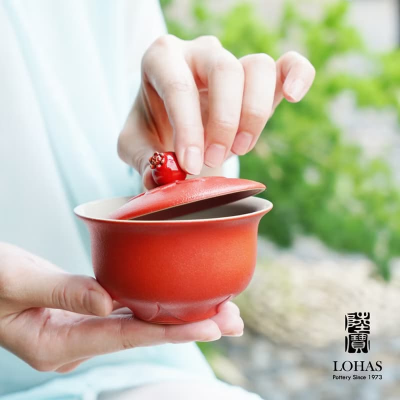 【茶具禮盒】陸寶 富貴石榴旅行組  旅行茶組 茶器