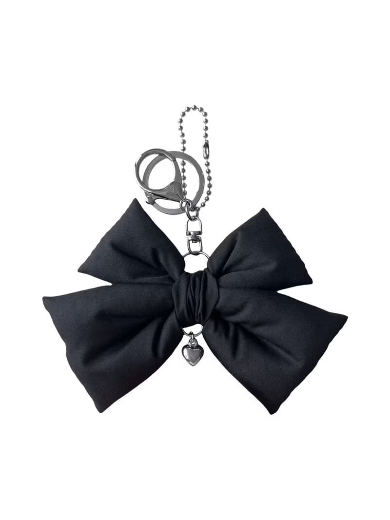 double ribbon keyring_black