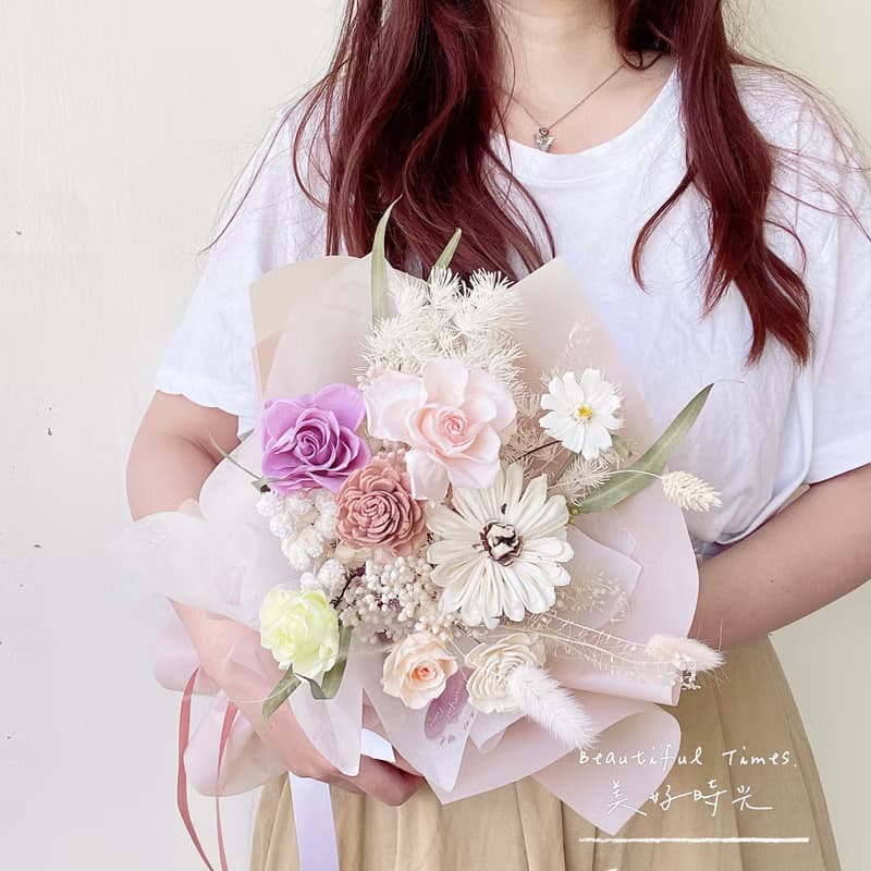 Beautiful Times / 美好時光-永生花花束 | 暖光 • 微語