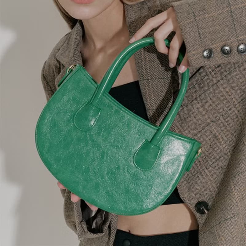 韓國ELLIE BAG | 綠色 | 腋下包 側背包 斜孭袋