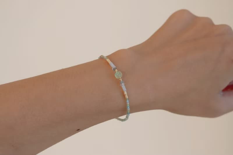 驅除負能量 橄欖石 磷灰石 手鍊 天然石 - 寵愛 -