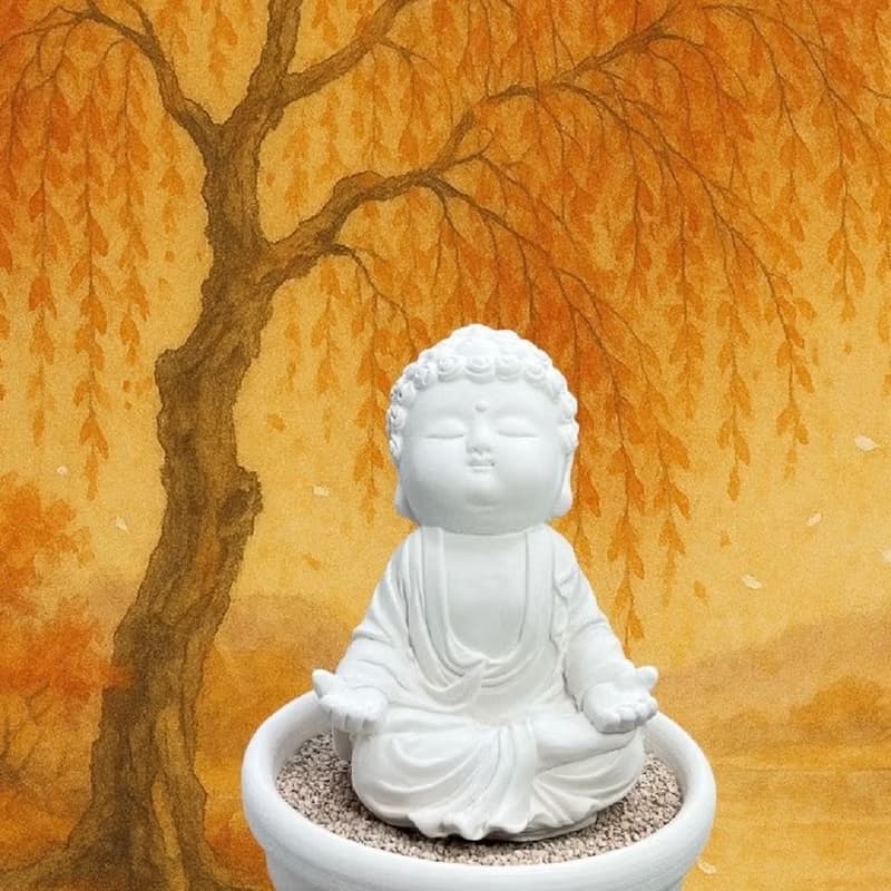 淨念吉祥小佛之衲靜小盤套組 珪藻粒香氛擴香盤 禪風香氛小物
