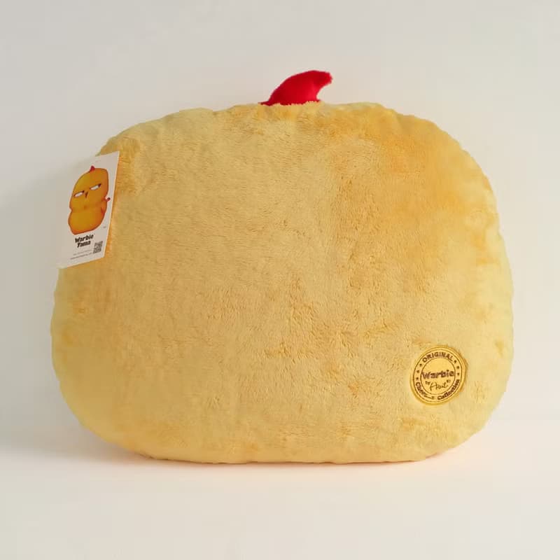Warbie Plush Pillow (Cute yellow bird plush pillow)