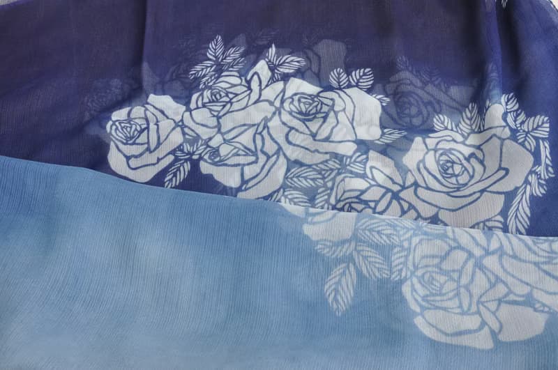 玫瑰花圍巾