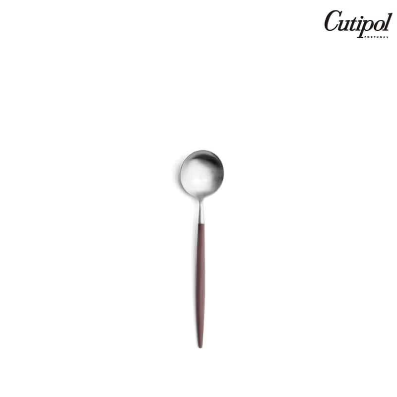 葡萄牙Cutipol GOA系列棕柄18cm點心匙