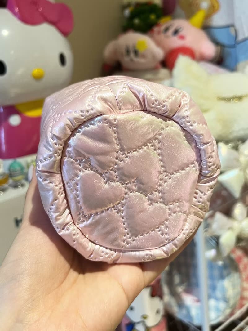 Sweetstore Supply原創可愛*限量*偏光閃粉色夾棉加厚化妝刷筆筒