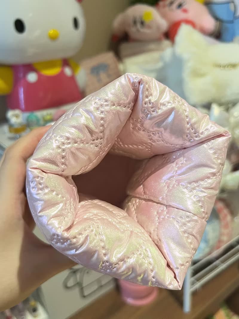 Sweetstore Supply原創可愛*限量*偏光閃粉色夾棉加厚化妝刷筆筒