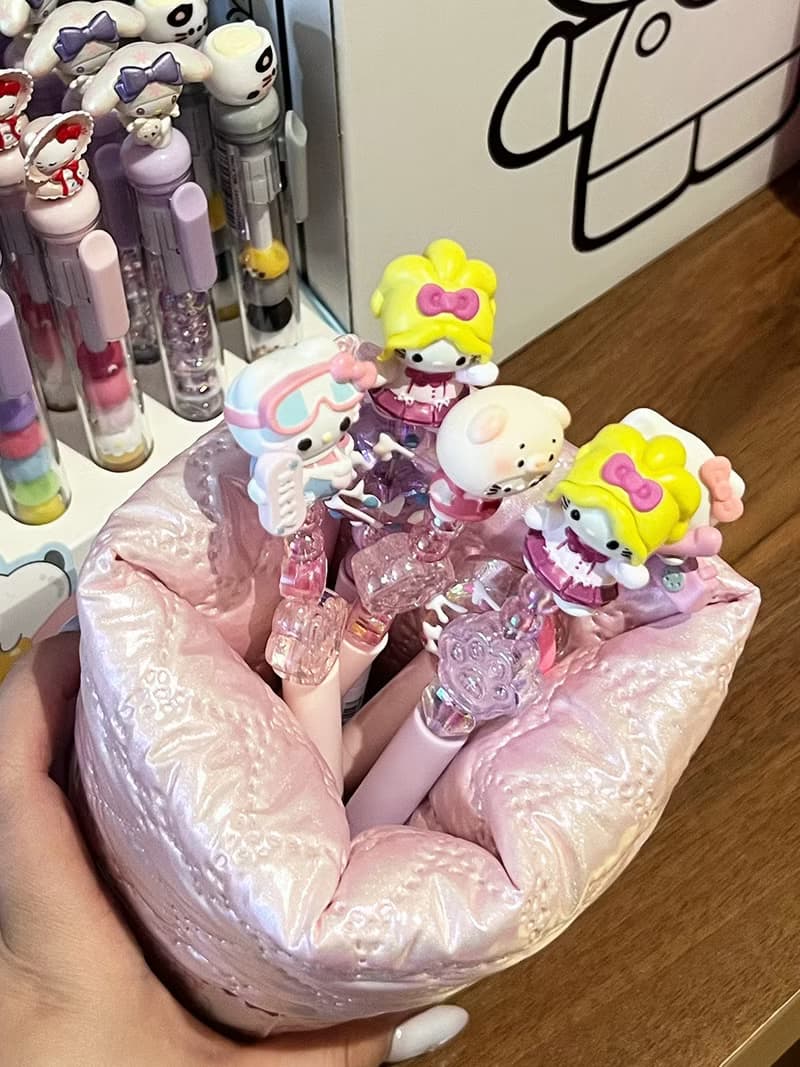 Sweetstore Supply原創可愛*限量*偏光閃粉色夾棉加厚化妝刷筆筒