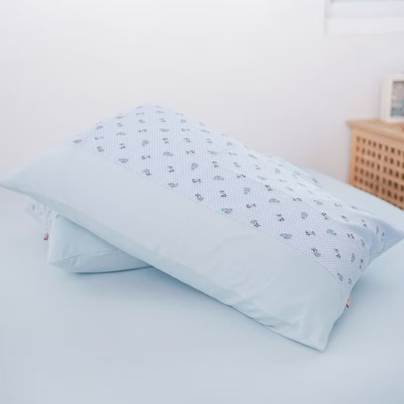(雙人)UMORFIL膠原蛋白狐狸剪花寢具組-點點藍∣四件組