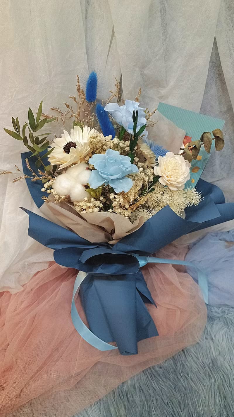 永生花束 抱抱筒 情人節花束 生日禮物
