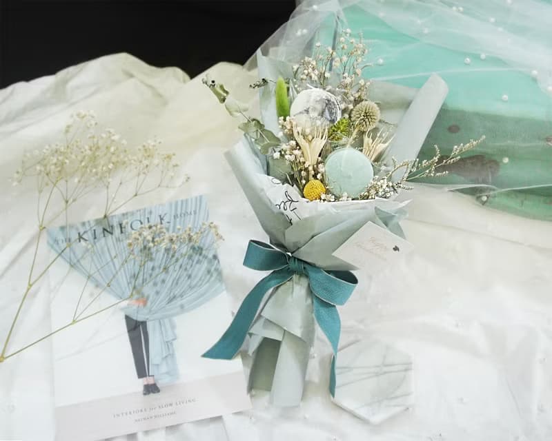 【馬卡龍花束_輕甜】花束/乾燥花/不凋花/送禮/情人節/教師節