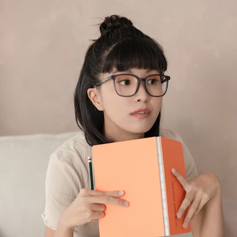 莫蘭迪透明感方框眼鏡×FROMEYES 高折射率濾藍光鏡片 粗框