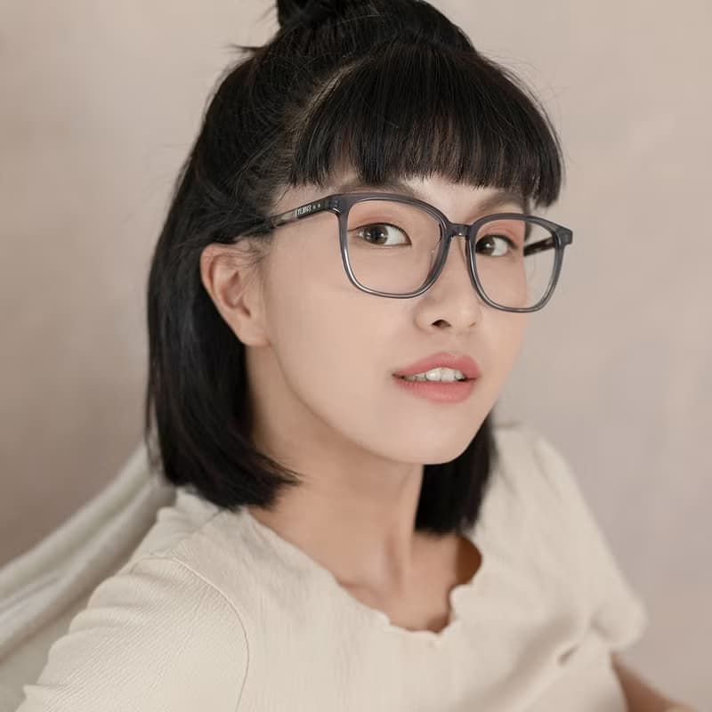 莫蘭迪透明感方框眼鏡×FROMEYES 高折射率濾藍光鏡片 粗框