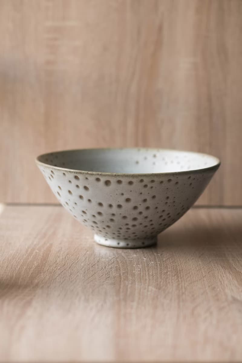 柴燒雪白斑點大碗公