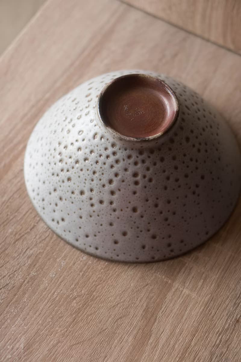 柴燒雪白斑點大碗公