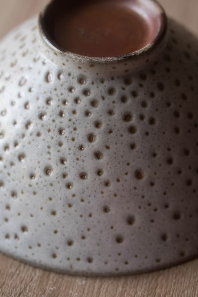 柴燒雪白斑點大碗公