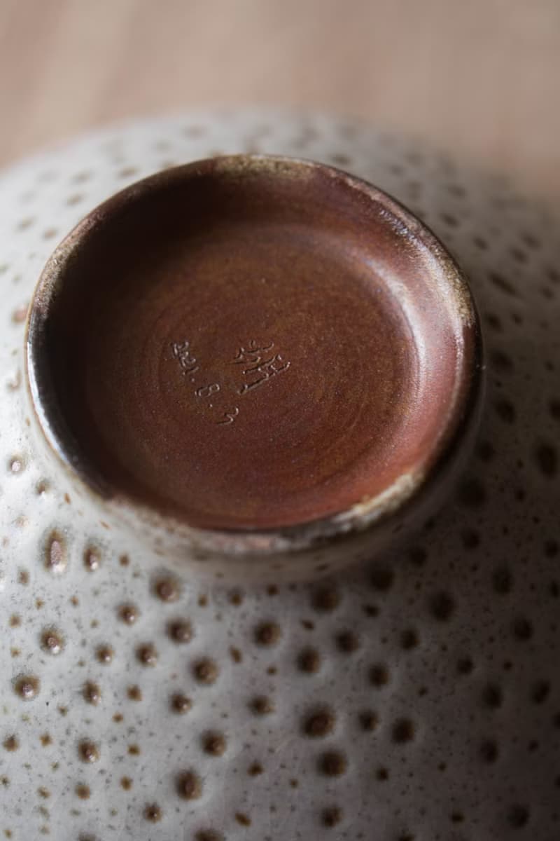 柴燒雪白斑點大碗公