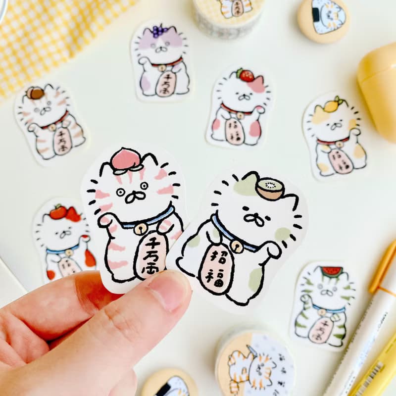 招財貓系列-水果貼紙包