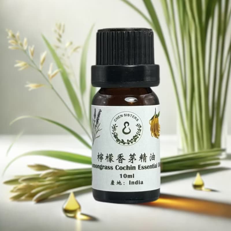 100%純檸檬香茅精油 天然提取 提升身心舒暢感 贈玫瑰造型擴香石