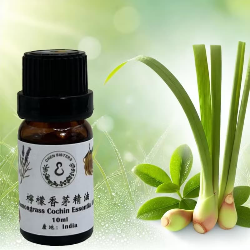 100%純檸檬香茅精油 天然提取 提升身心舒暢感 贈玫瑰造型擴香石