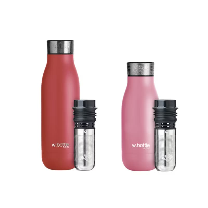 wbottle 保溫瓶情人節禮盒情侶禮物套裝304不銹鋼雙層真空泡茶杯
