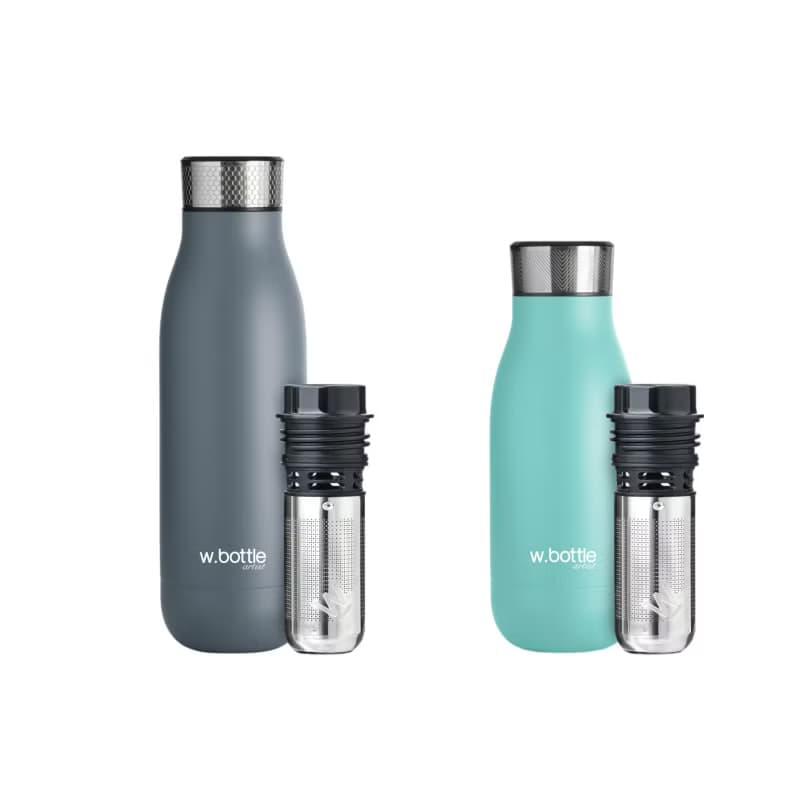 wbottle 保溫瓶情人節禮盒情侶禮物套裝304不銹鋼雙層真空泡茶杯