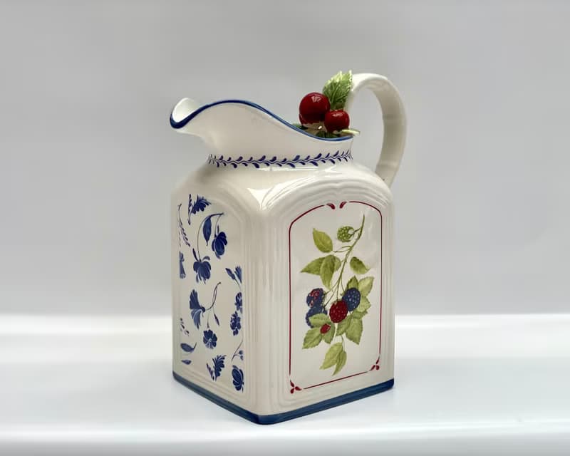Villeroy & Boch 鄉村風情水壺/壺 大號 復古陶瓷 手繪
