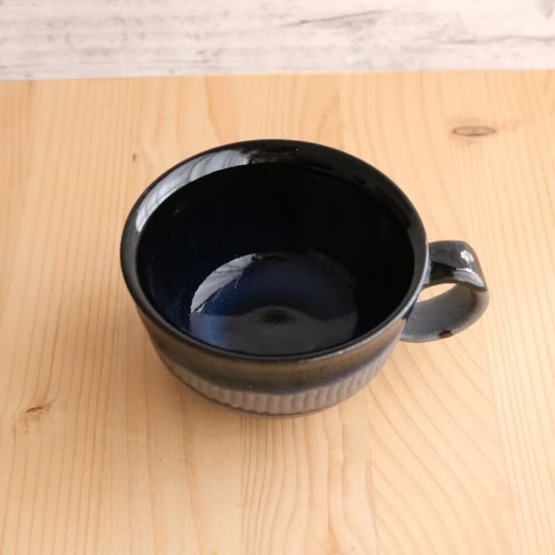 Koishara搖晃晃晃鐵釉乘茶杯Hideyama窯陶