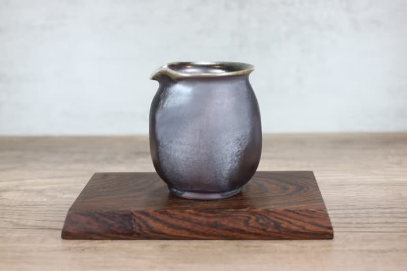 【母親節禮物】天然落灰 柴燒茶海 公道杯 名家葉敏祥手作 340ml
