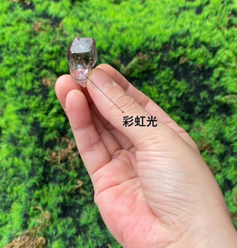 能量擺飾-天然帶彩及彩虹超七水晶原石 招財 智慧 事業 快速出貨