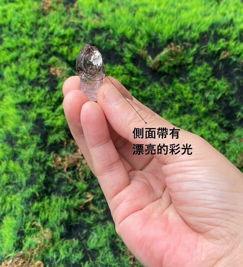 能量擺飾-天然帶彩及彩虹超七水晶原石 招財 智慧 事業 快速出貨