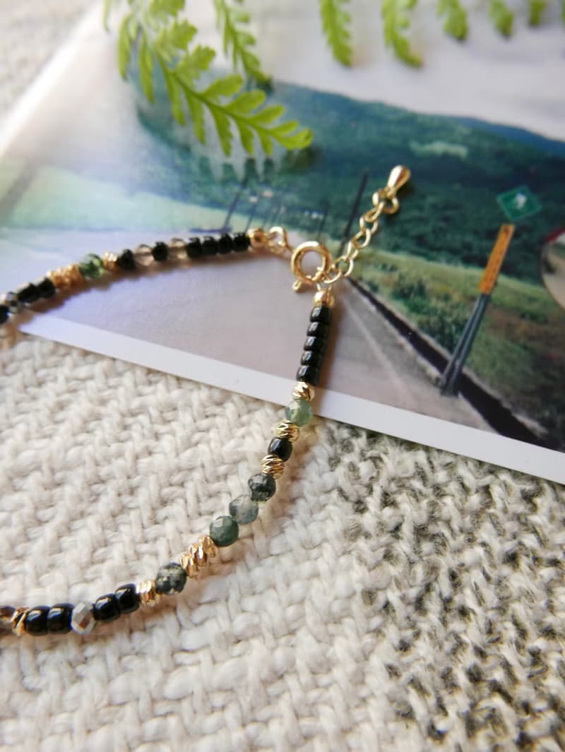 天然石手鍊/鈦晶/水草瑪瑙