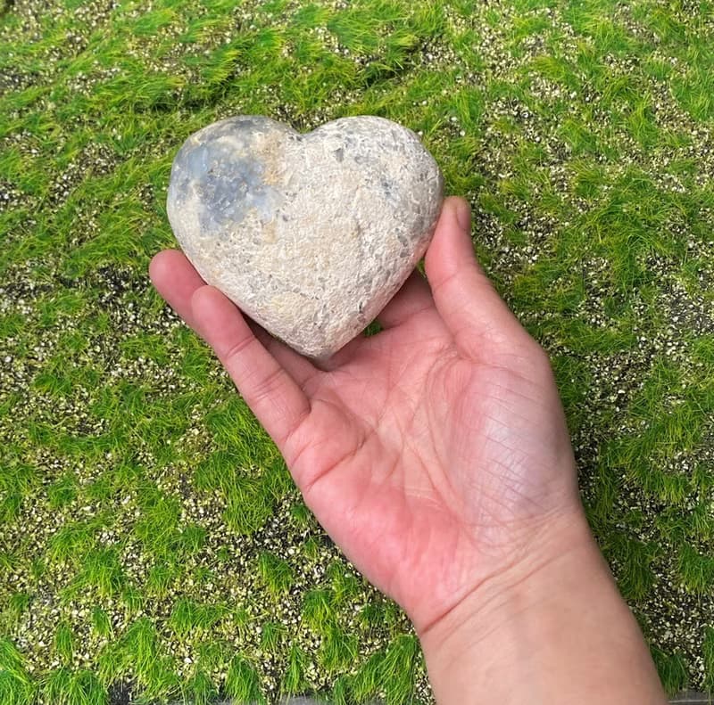 超美天然原礦小清新天青石愛心 藍水晶 療癒 淨化 辦公室 風水