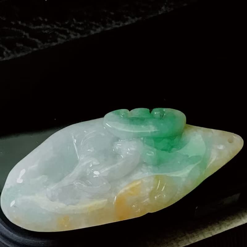 三彩翡翠一鹿有您 | 天然緬甸A貨翡翠 | 送禮