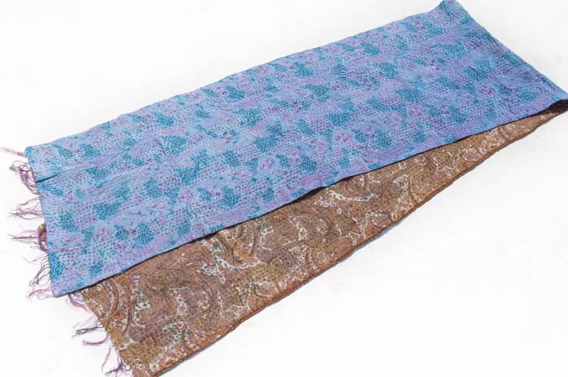刺繡絲巾/絲綢刺繡圍巾/手縫紗麗線絲巾/印度絲綢刺繡圍巾-中東風