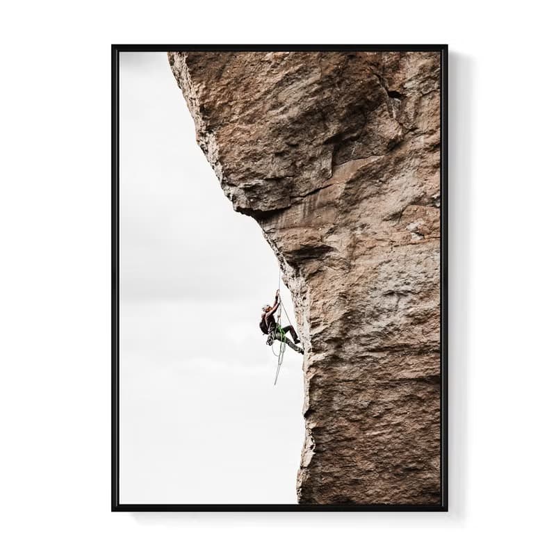 登山者 - 登山運動風掛畫/健身用品店擺設/開店送禮/山/角落佈置
