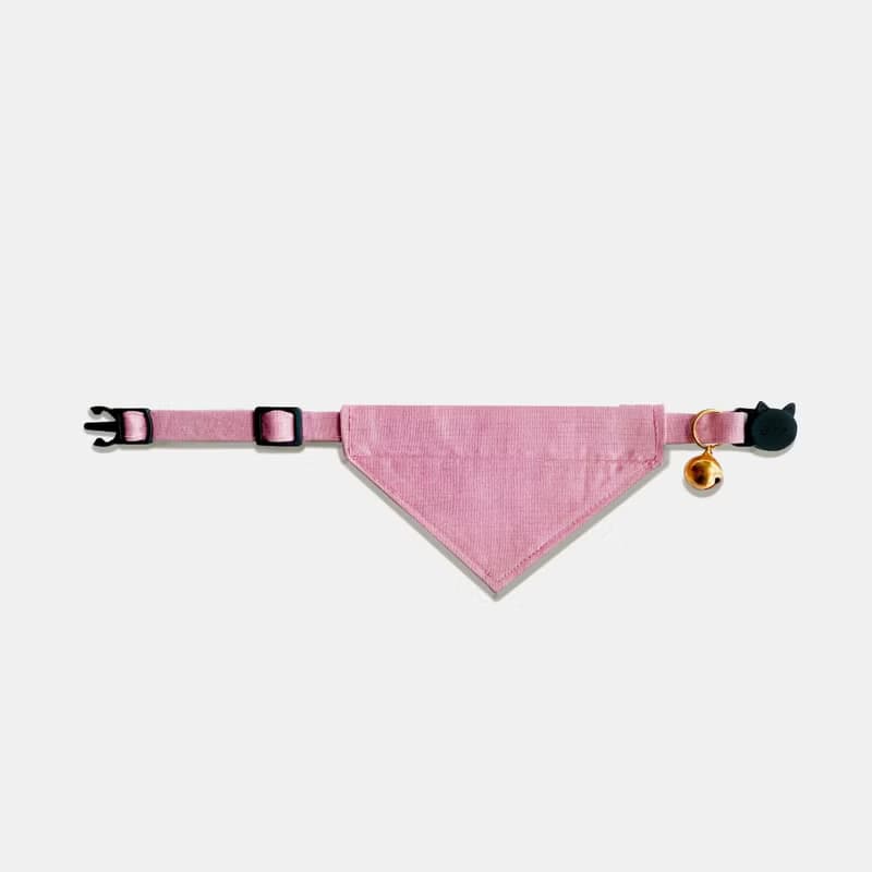 簡約手工定制貓項圈 Dusty Pink Bandana Breakaway Cat Collar