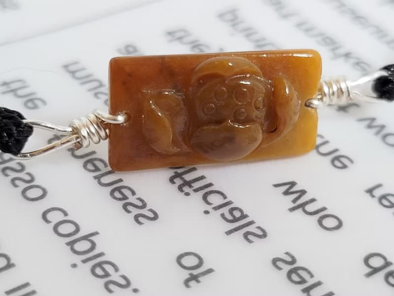 【親翠】天然翡翠 紅翡蓮花袖珍手牌小精品