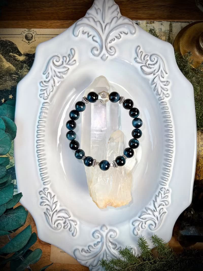 -風暴-天然水晶手鏈/黃銅手鍊