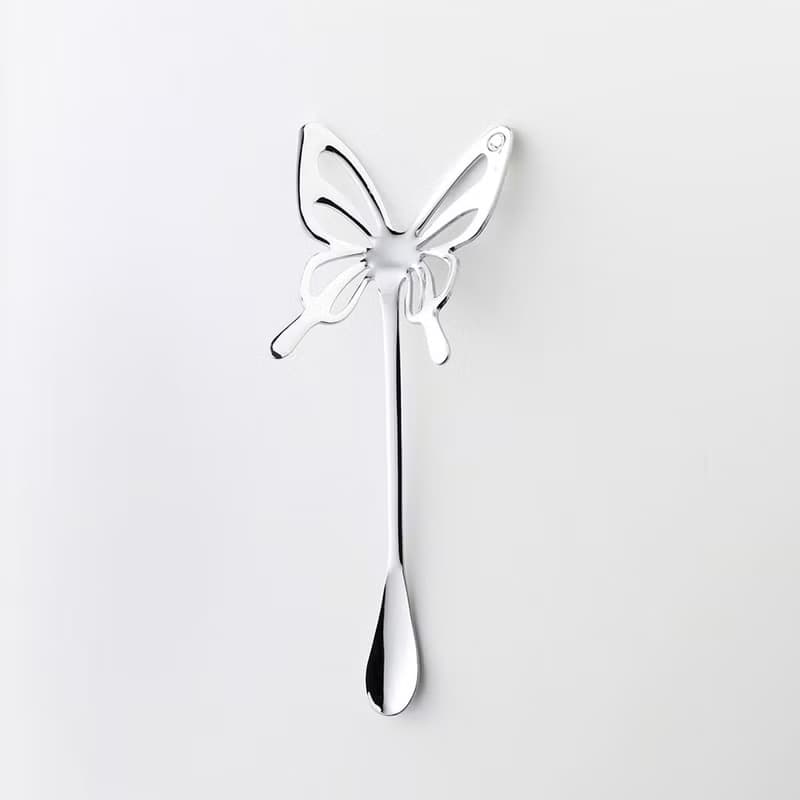 日本高桑金屬  日製蝴蝶造型鑽飾不鏽鋼攪拌匙-2入-多色可選